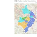 The 2025 Election Results for Warwickshire. Courtesy of Warwickshire County Council.
