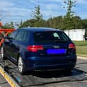Police arrested the driver and seized the vehicle after the incident on Friday.