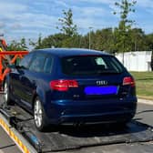 Police arrested the driver and seized the vehicle after the incident on Friday.