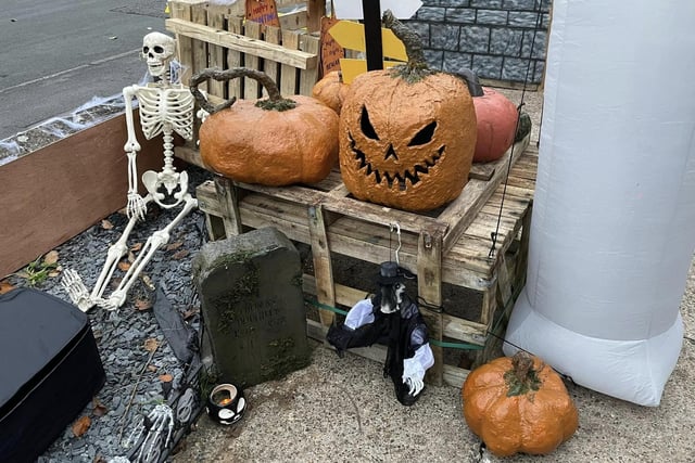 Darren and his neighbours transformed their homes for the Halloween event. Photo by Darren Butler