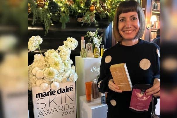 Positive Science People founder Sandra Witzel at the Marie Claire Skin Awards ceremony.