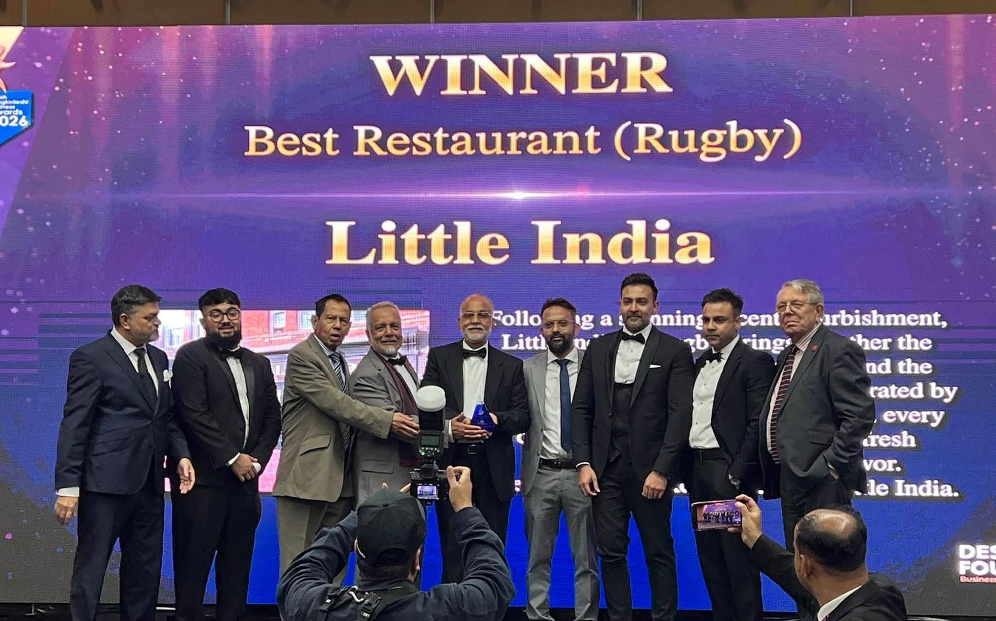 Refurbished Indian restaurant in Rugby town centre wins award