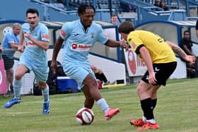 Tayo Alexander-Tucker dazzled with his step overs during Saturday's pre-season friendly win over North Leigh (Picture: Martin Pulley)