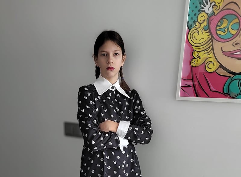 Laura, 10, looking the part.