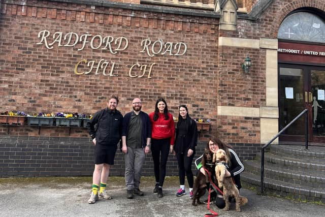 Alex Pearson with some of the team from LWS Night Shelter. Photo supplied