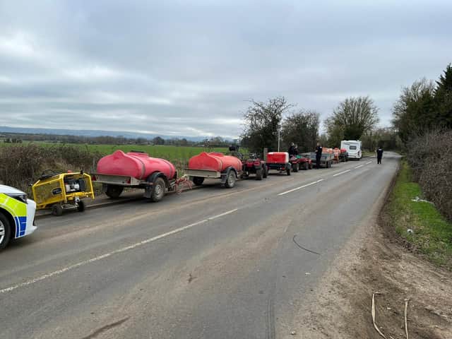 The convoy of crime contained stolen goods worth about £158,000