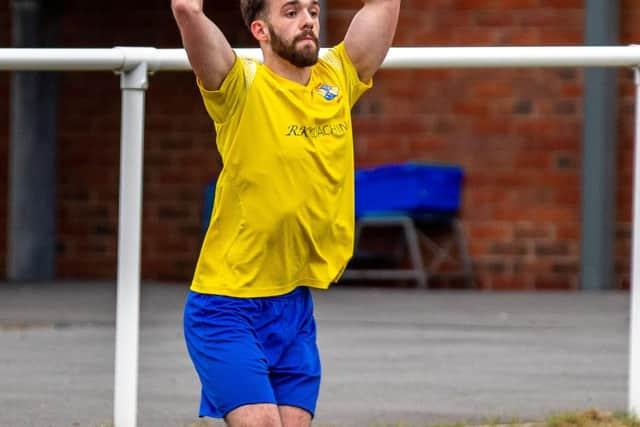 Ryan Harris opened the scoring on Saturday. Photo by Marie Price.