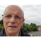 Cllr Richard Dickson with the A46 Bridge near Kenilworth in the background. Photo supplied.