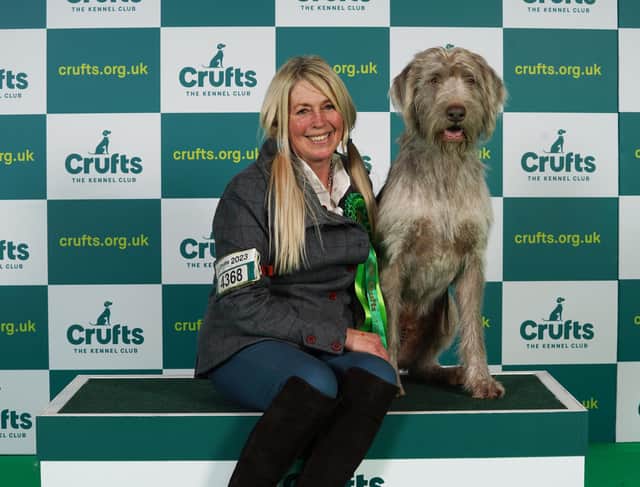 Lynda Adams with Jakob (Beat Media/The Kennel Club)