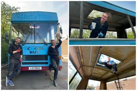 Rachel Shuker and Alex Cox have embarked on an ambitious project to transform an old Leyland Tiger bus into a one-of-a-kind Airbnb.