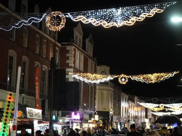 Photo from The Leamington Christmas Lights Switch-on 2024.