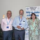 Presenting the long service awards at the Friends AGM.