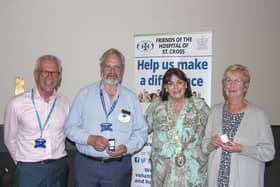 Presenting the long service awards at the Friends AGM.