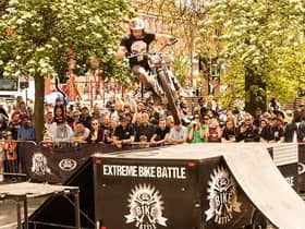 Breath-taking stunts at the show.