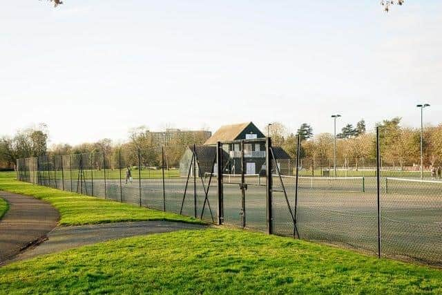 The tennis courts at Victoria Park in Leamington. Picture supplied.