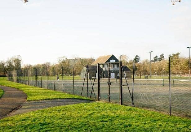The tennis courts at Victoria Park in Leamington. Picture supplied.