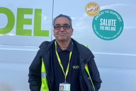 Yodel delivery driver Sarwan Singh from Leamington is celebrating having worked in the business for 40 years.