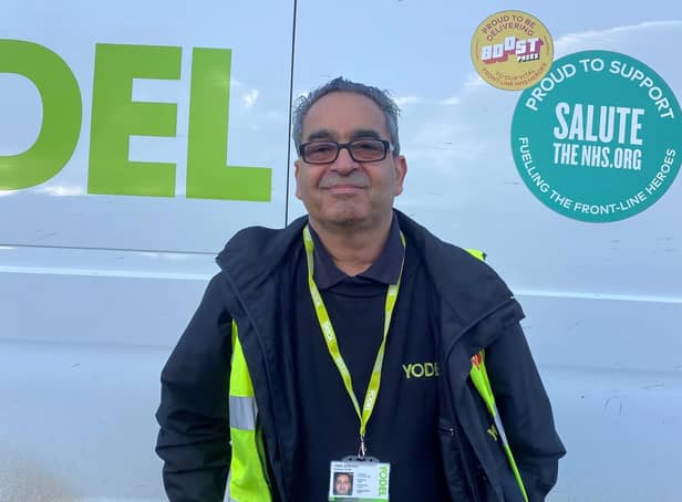 Yodel delivery driver Sarwan Singh from Leamington is celebrating having worked in the business for 40 years.