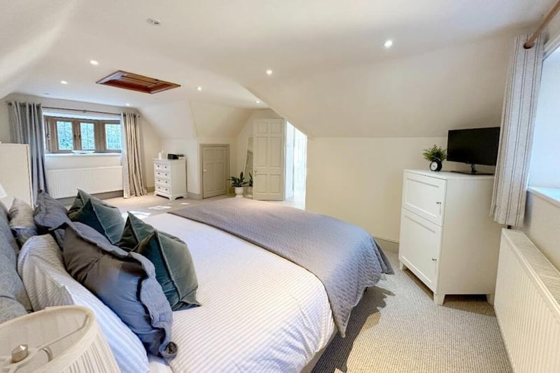 One of the five bedrooms. Photo by Kingsman Estate Agents
