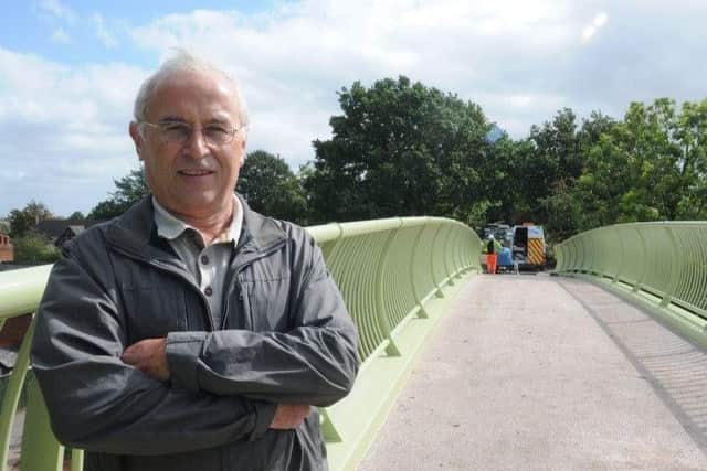 John Whitehouse when the Connect2 bridge was opened over Coventry Road in 2011.