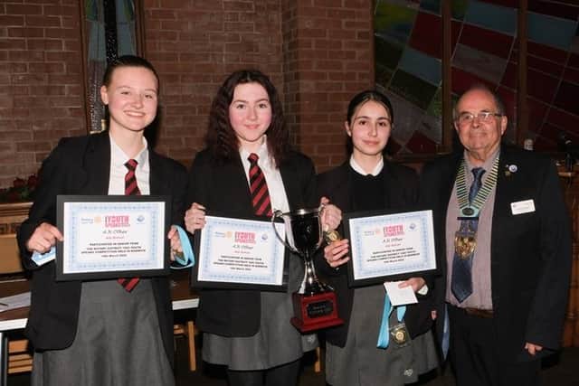 Winning team for the Senior competition was Alcester Grammar School, Gracie Day, Sophie Woodhead and Milissa Mireagheri