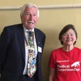 President Alan Bailey with Dr Susun Dunnett