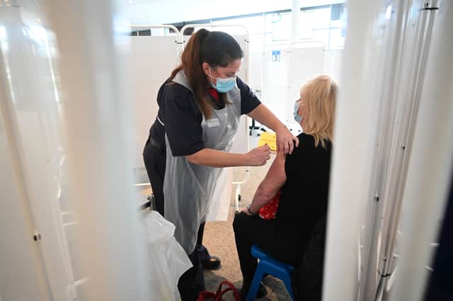 There has been a 93% vaccine uptake for the Covid-19 vaccination programme (Photo: OLI SCARFF/AFP via Getty Images)