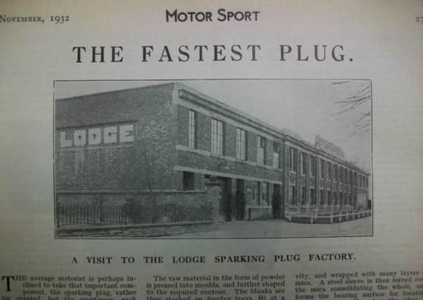 The Lodge factory building in St Peter's Road in 1932