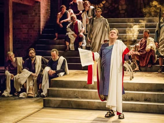 Richard McCabe in full flow as Cicero. Picture: Ikin Yum