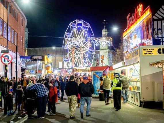 Rugby Christmas light switch-on 2017