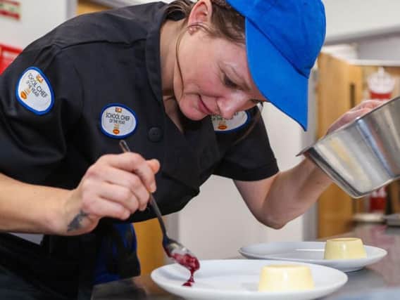 Tanya Malone during the LACA (Lead Association for Catering in Education) School Chef of the Year West Midlands final.