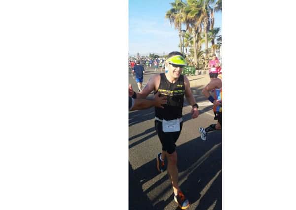 Shane Owen in the Lanzarote Marathon
