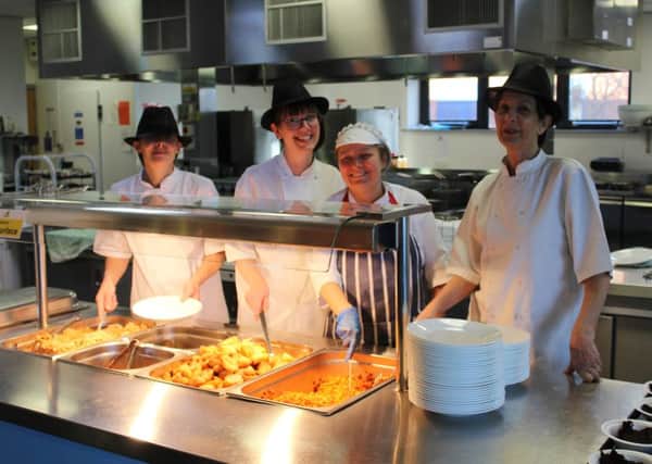 Catering staff supplied more than 1,000 Christmas dinners.