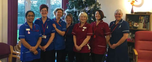 Myton Hospices nurses at Christmas time.