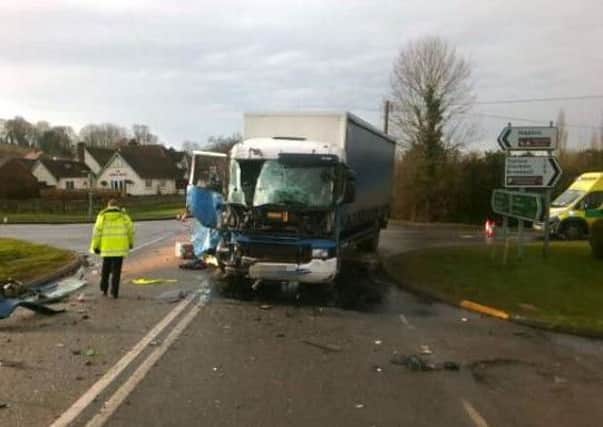 Napton HGV Crash