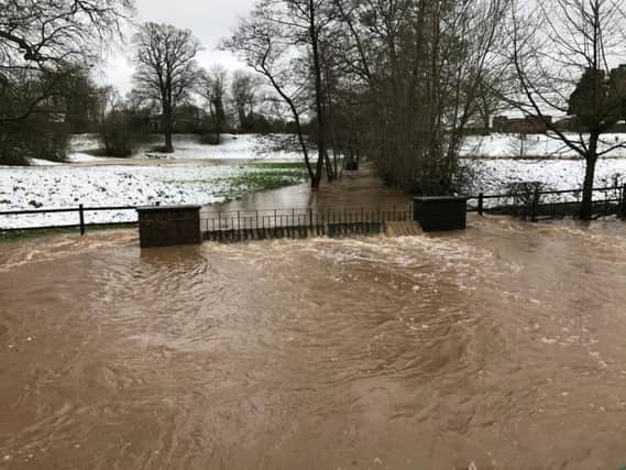 The water levels at the ford are still high. Photo: Kerry Kirwan