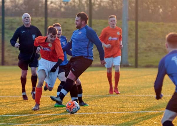 Louis Askew, 16, made his debut for Rugby Borough just before Christmas PICTURES BY BRIAN DAINTY