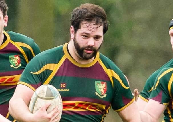 Chris le Poidevin scored OLs first try in last week's game with Oadby Wyggestonians