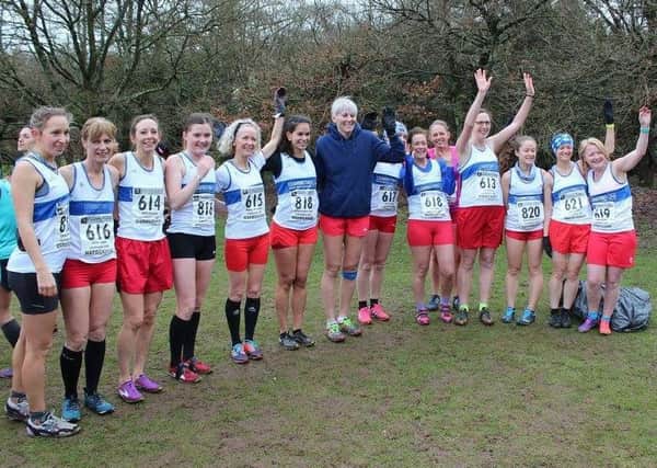 Leamington C&AC's senior and masters' women at the Warwickshire County Cross Country Championships. Picture: Sue Harrison