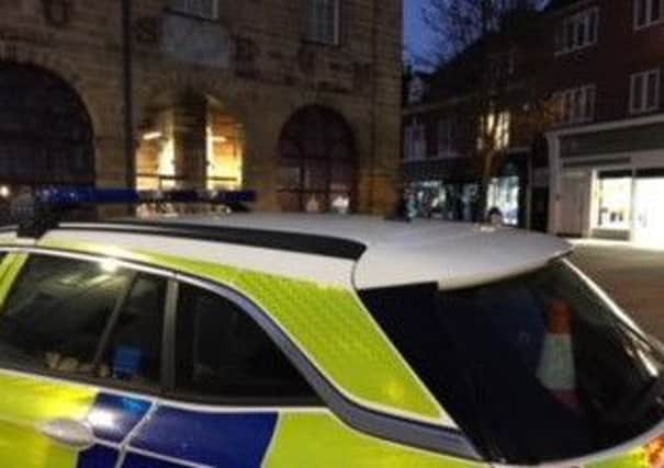 Photo of the incident at Market Place, Warwick. Photo submitted.
