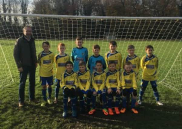 Brinklow Under 11s with Alistair George of George & Company Chartered Surveyors