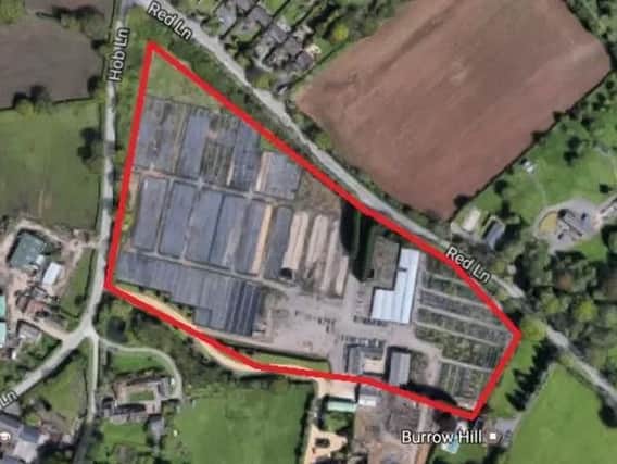 The site of where the new homes will go if planning permission is granted