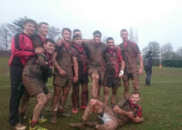 Muddy Newbold Colts after their win over Leamington