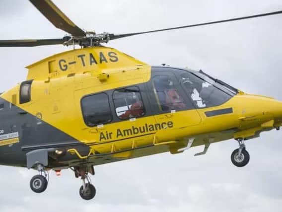 Two air ambulances were sent to the scene