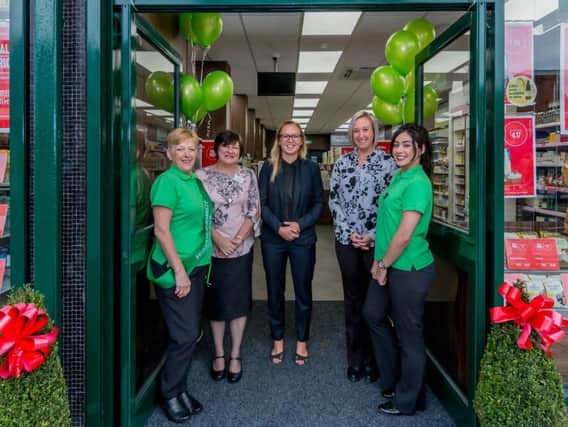 Staff at the opening of Holland and Barrett in Kenilworth