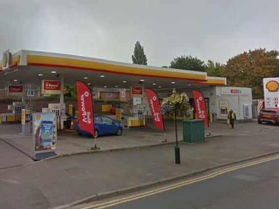 The Shell garage in Warwick Road