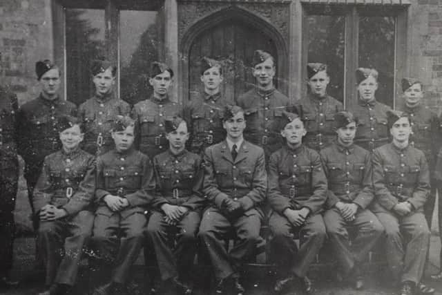 A group of cadets from Bilton Grange in 1944.