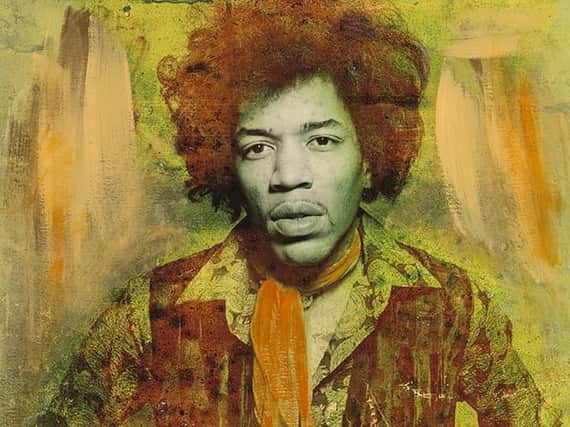 This picture of Jimi Hendrix is one of the images on show at the 45RPM exhibition at Snap Galleries in Leamington