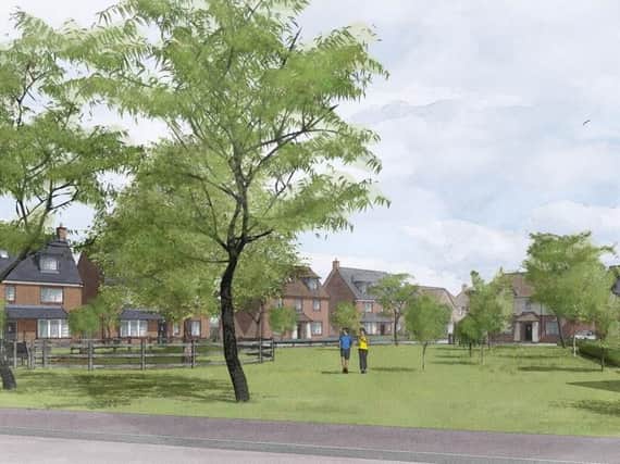 An artist's impression of what part of the Crackley Triangle site could look like