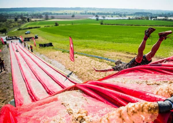 One of the obstacles at The Wolf Run.